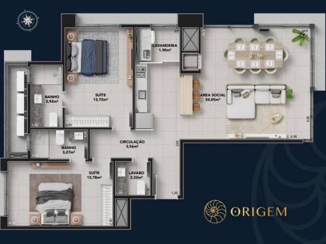 #2135 - Apartamento para Venda em Torres - RS - 3